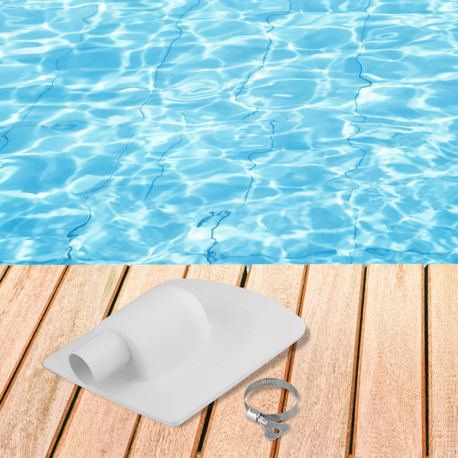 1set P58P1955W05 Vacuum Plate Adapter With Clamp For Polygroup Skimmer Filter Pump 6.69*6.69*2.36 Inches Pool Equipment Parts
1set P58P1955W05 Vacuum Plate Adapter With Clamp For Polygroup Skimmer Filter Pump 6.69*6.69*2.36 Inches Pool Equipment Parts