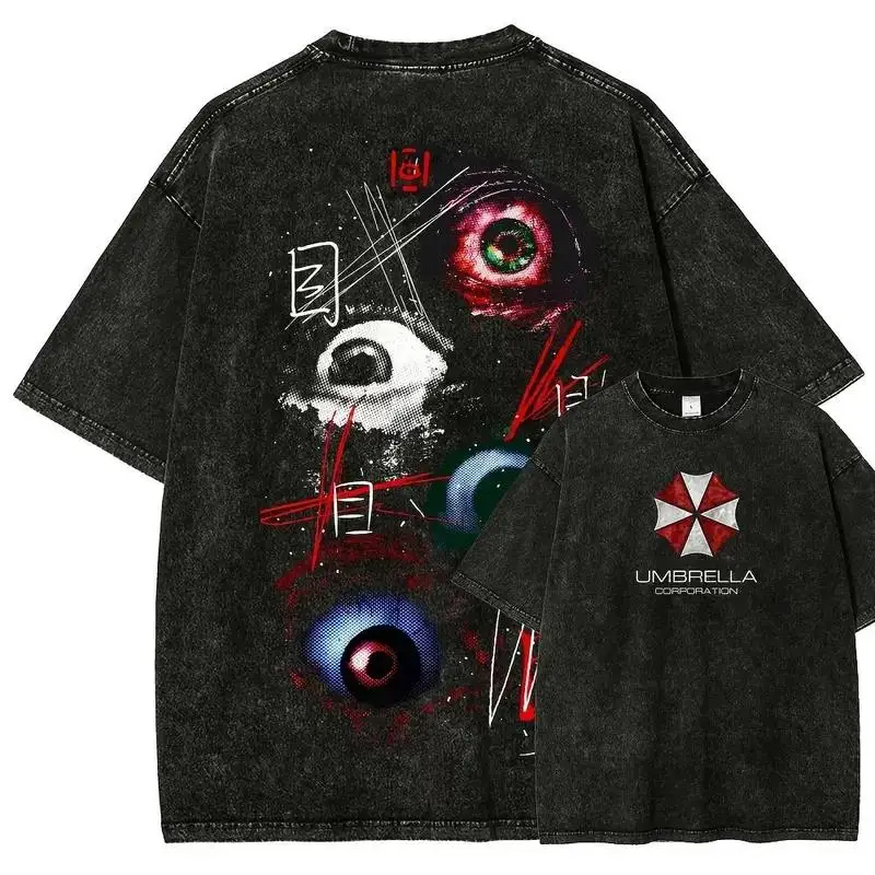 Resident Evil Game Clothing Men Women Oversized T-shirts Short Sleeve Washed T Shirt Vintage Cotton Tshirt Harajuku Unisex Tops
Resident Evil Game Clothing Men Women Oversized T-shirts Short Sleeve Washed T Shirt Vintage Cotton Tshirt Harajuku Unisex Tops