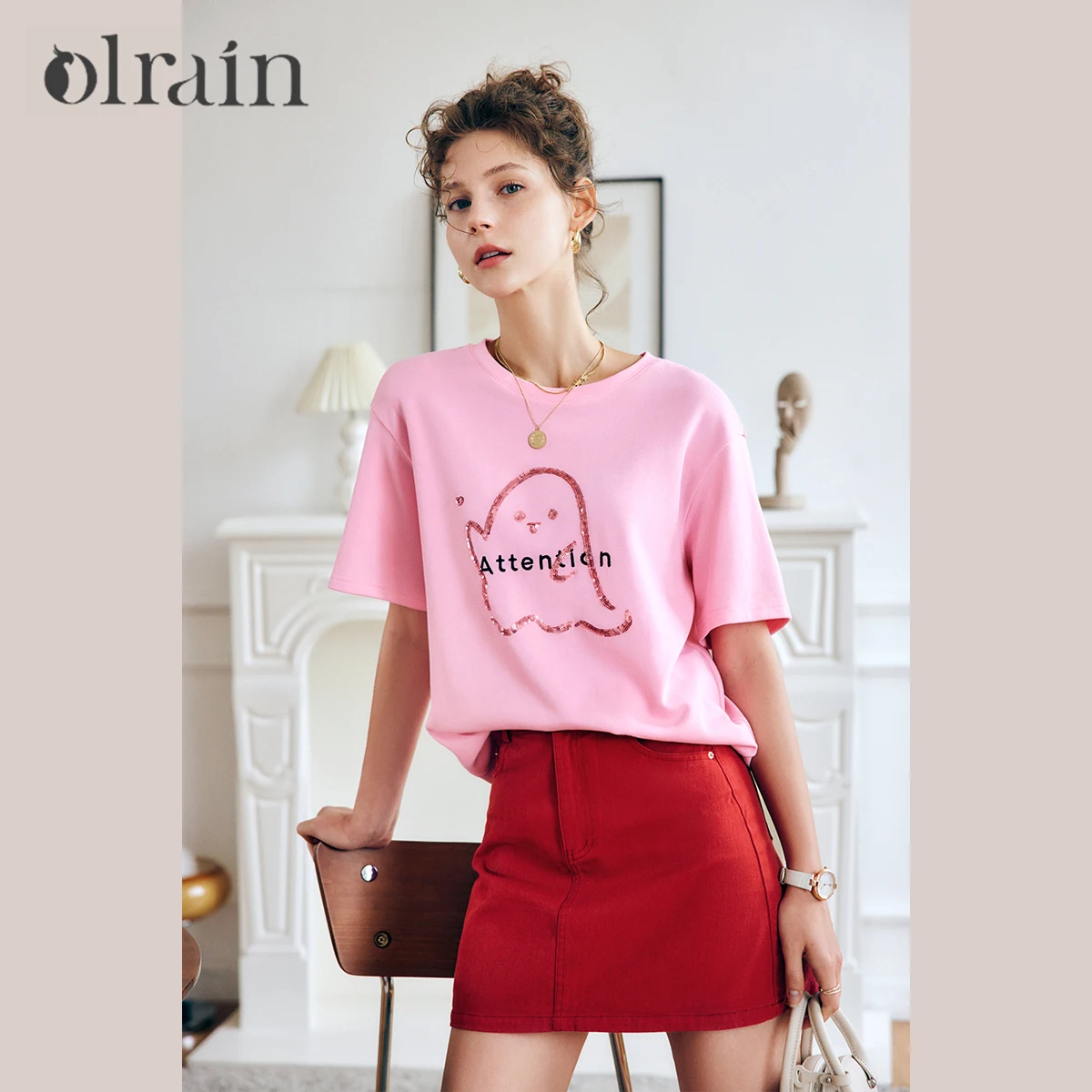 OLrain Women French Premium Knitting Tees Short Sleeve T-Shirt Summer 2025 Fashionable Bead Embroidered Loose Tops O22XT62011
OLrain Women French Premium Knitting Tees Short Sleeve T-Shirt Summer 2025 Fashionable Bead Embroidered Loose Tops O22XT62011
