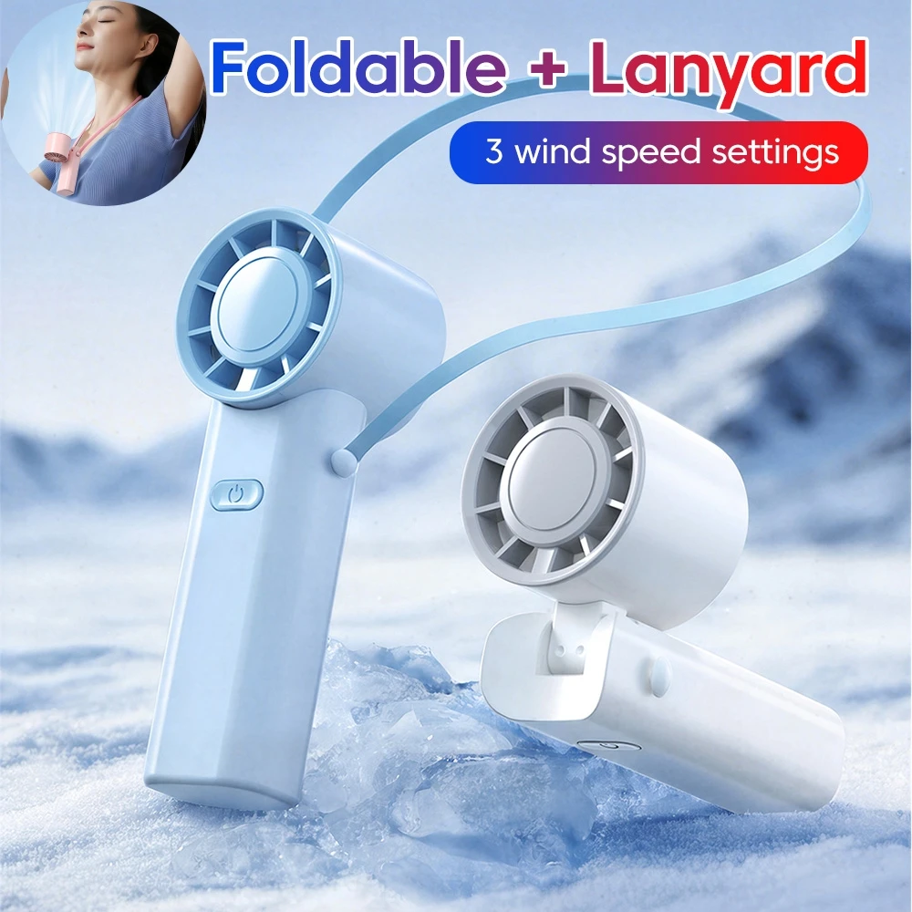 Desktop Lanyard Handheld 3 In 1 Mini Fan Type C Rechargeable 90 Degree Foldable Pocket Portable Cold Air Cooling Fan 3 Levels
Desktop Lanyard Handheld 3 In 1 Mini Fan Type C Rechargeable 90 Degree Foldable Pocket Portable Cold Air Cooling Fan 3 Levels