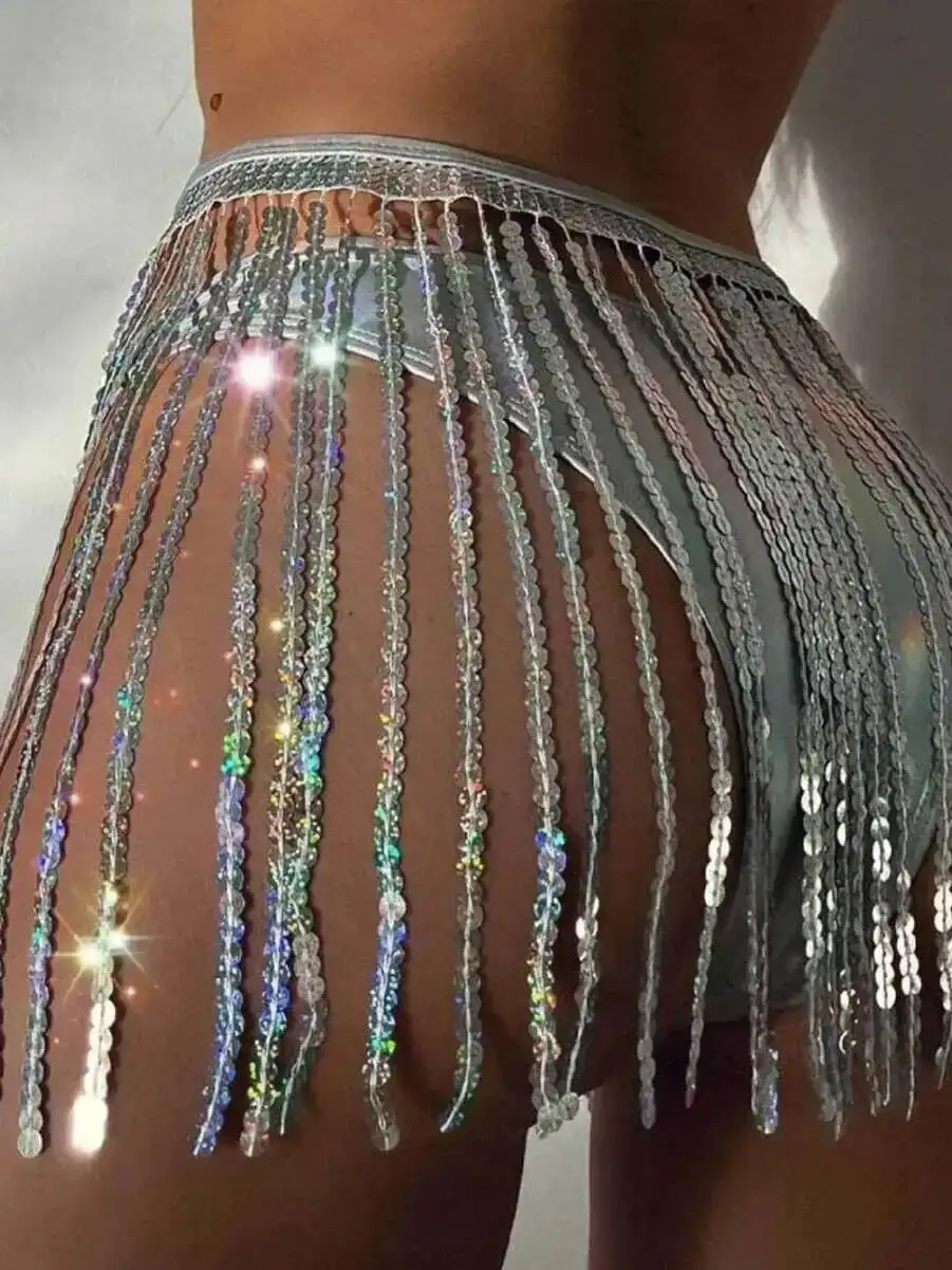 Сверкающая юбка-цепочка с бахромой на талии, универсальная вечерние сексуальная юбка с бахромой на талии и цепочкой для девочек, элегантная красивая юбка с бахромой RCQX
Сверкающая юбка-цепочка с бахромой на талии, универсальная вечерние сексуальная юбка с бахромой на талии и цепочкой для девочек, элегантная красивая юбка с бахромой RCQX