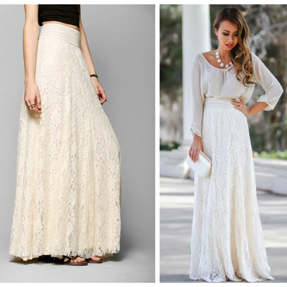 European And American Lace Midi Skirt Women'S Summer New High Waisted Hollow Out Large Swing Slim Fit Mid Length Skirt
European And American Lace Midi Skirt Women'S Summer New High Waisted Hollow Out Large Swing Slim Fit Mid Length Skirt