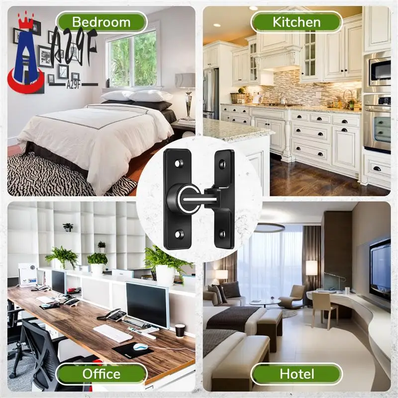 A29F-Barn Door Lock Hardware, 90 Degree Heavy Duty Gate Latches Flip Latch Safety Door Bolt Latch Lock
A29F-Barn Door Lock Hardware, 90 Degree Heavy Duty Gate Latches Flip Latch Safety Door Bolt Latch Lock