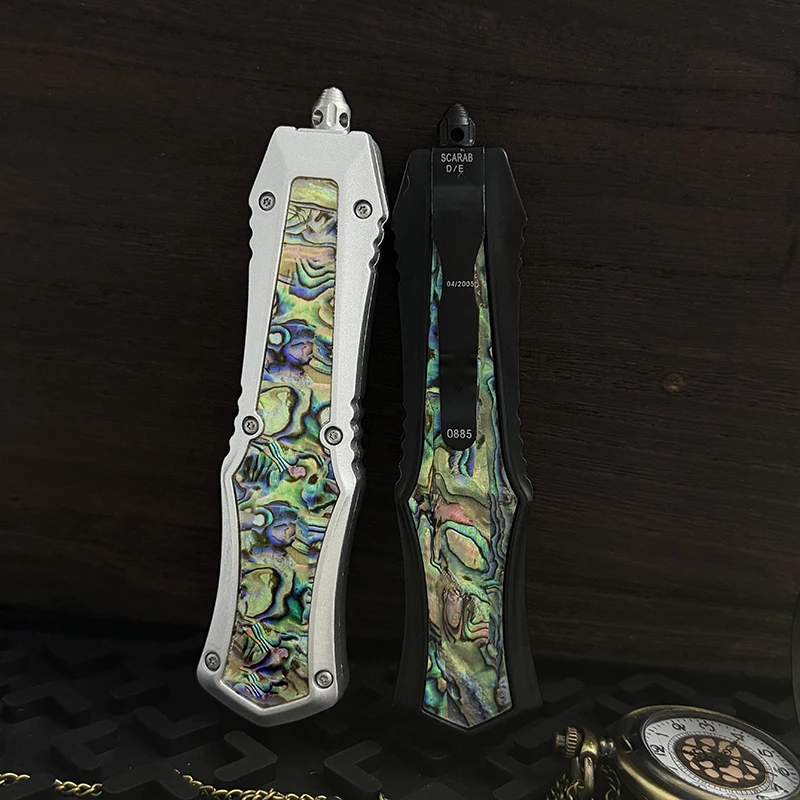 Micro EDC Tech D2 Steel High-Quality Comb Abalone shell Zinc Alloy handle Survival Outdoor Camping EDC Tools
Micro EDC Tech D2 Steel High-Quality Comb Abalone shell Zinc Alloy handle Survival Outdoor Camping EDC Tools