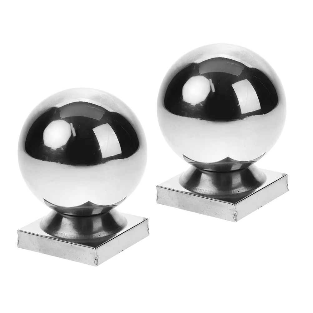 2Pcs Stainless Steel Handrail Balls Stylish Spherical Post Cap for Banister Newel Deck Stairs Railing Decoration Easy Install
2Pcs Stainless Steel Handrail Balls Stylish Spherical Post Cap for Banister Newel Deck Stairs Railing Decoration Easy Install