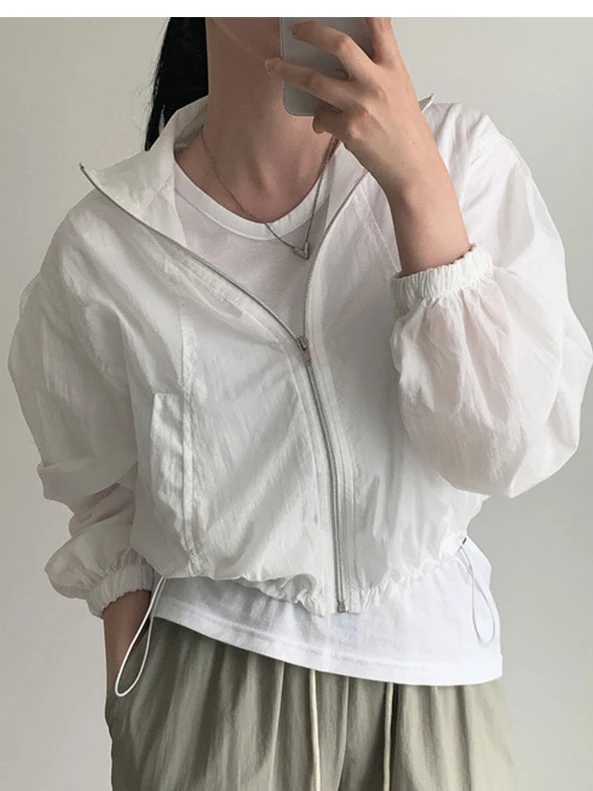 Ele Summer Thin Long Sve ort Jaet Женский солнцезащитный топ свободного покроя с воротником-молнией Дышащая смесь полиэстера
Ele Summer Thin Long Sve ort Jaet Женский солнцезащитный топ свободного покроя с воротником-молнией Дышащая смесь полиэстера