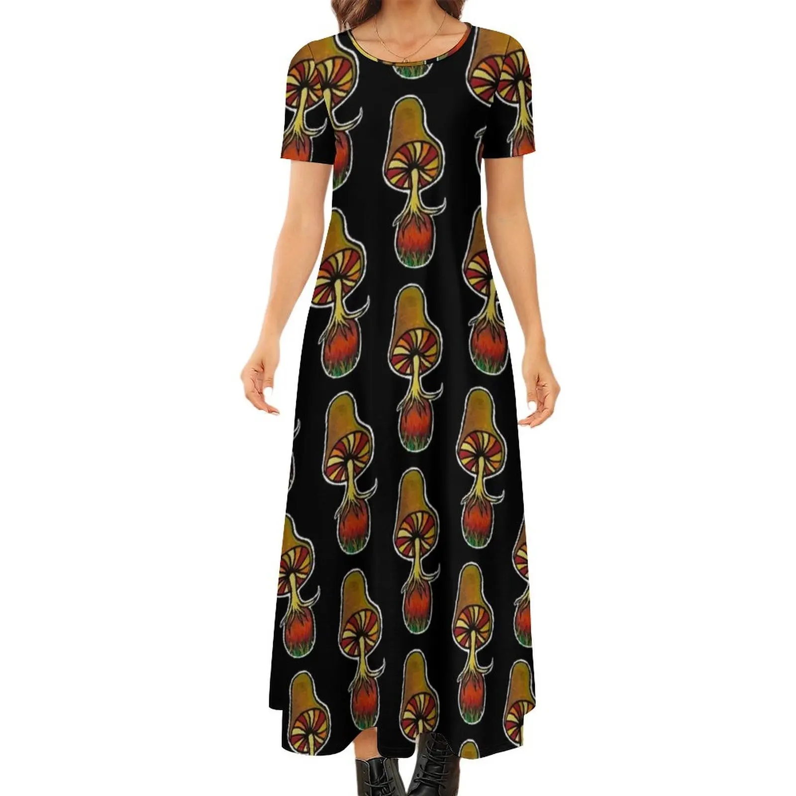 groovy Round Neck Short Sleeve Dress Women"s skirt Long dresses cocktail dresses
groovy Round Neck Short Sleeve Dress Women"s skirt Long dresses cocktail dresses