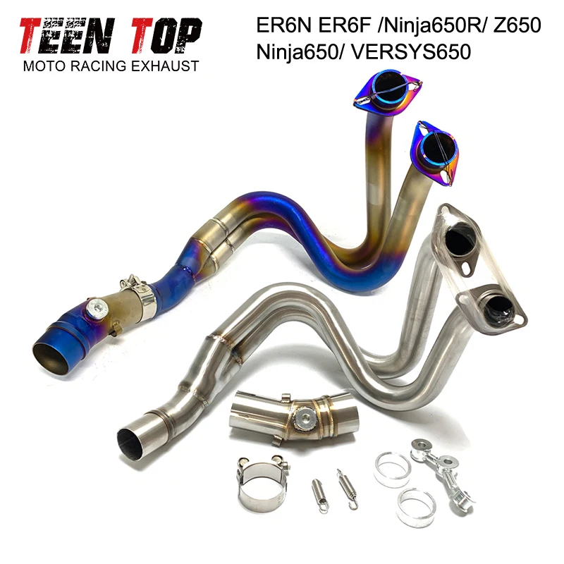 For Kawasaki ER6N ER6F Z650 Versys 650 Exhaust Motorcycle Full System Modified Motorcross Front Pipe Motorbike Tube 2012-2017
For Kawasaki ER6N ER6F Z650 Versys 650 Exhaust Motorcycle Full System Modified Motorcross Front Pipe Motorbike Tube 2012-2017