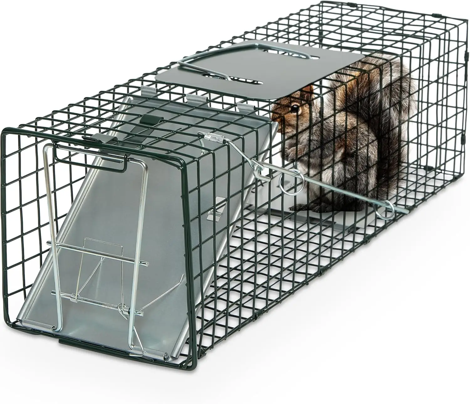 24 Inch Live Animal Trap - No Assembly Required, Safe for Cats, Squirrels, Rabbits, Rodents - Easy to Use
24 Inch Live Animal Trap - No Assembly Required, Safe for Cats, Squirrels, Rabbits, Rodents - Easy to Use