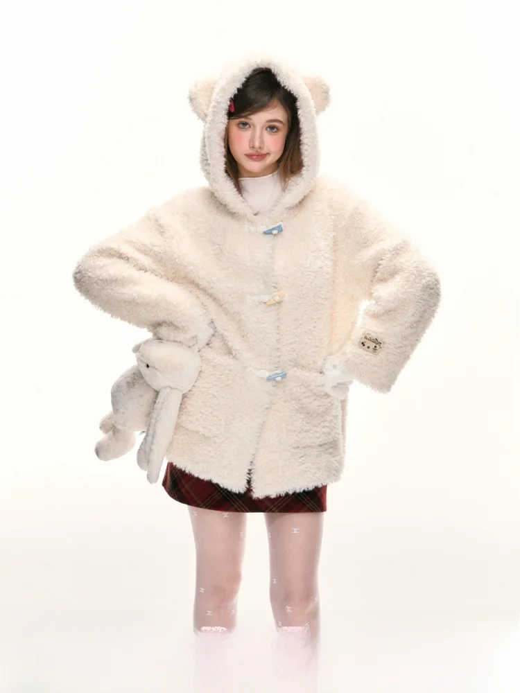 ELEVEN SP Autumn Winter Women's Fur Coat Hooded Plu Warm Large Coat Button Closure Inteated Leather And Fur Outerwear
ELEVEN SP Autumn Winter Women's Fur Coat Hooded Plu Warm Large Coat Button Closure Inteated Leather And Fur Outerwear