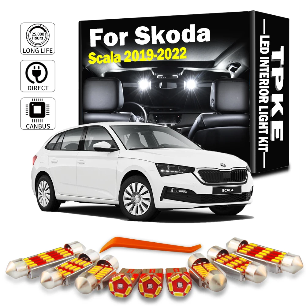 11 шт. Canbus для Skoda Scala 2019 2020 2021 2022 лампа для чтения в помещении автомобильные аксессуары светодиодный комплект внутреннего освещения с картой купола для багажа
11 шт. Canbus для Skoda Scala 2019 2020 2021 2022 лампа для чтения в помещении автомобильные аксессуары светодиодный комплект внутреннего освещения с картой купола для багажа
