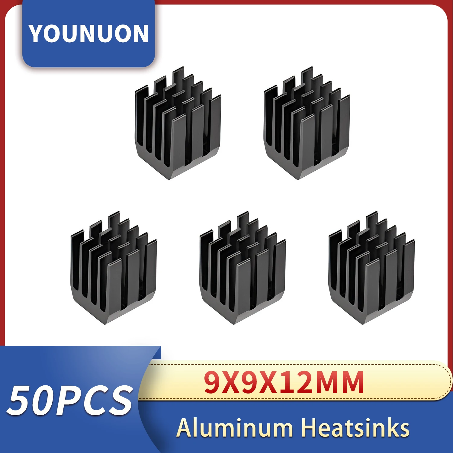 50 шт. YOUNUON 9x9x12 мм алюминиевые радиаторы мини-чипсет IC охлаждающий кулер радиатор электронный модуль радиатора кулер
50 шт. YOUNUON 9x9x12 мм алюминиевые радиаторы мини-чипсет IC охлаждающий кулер радиатор электронный модуль радиатора кулер