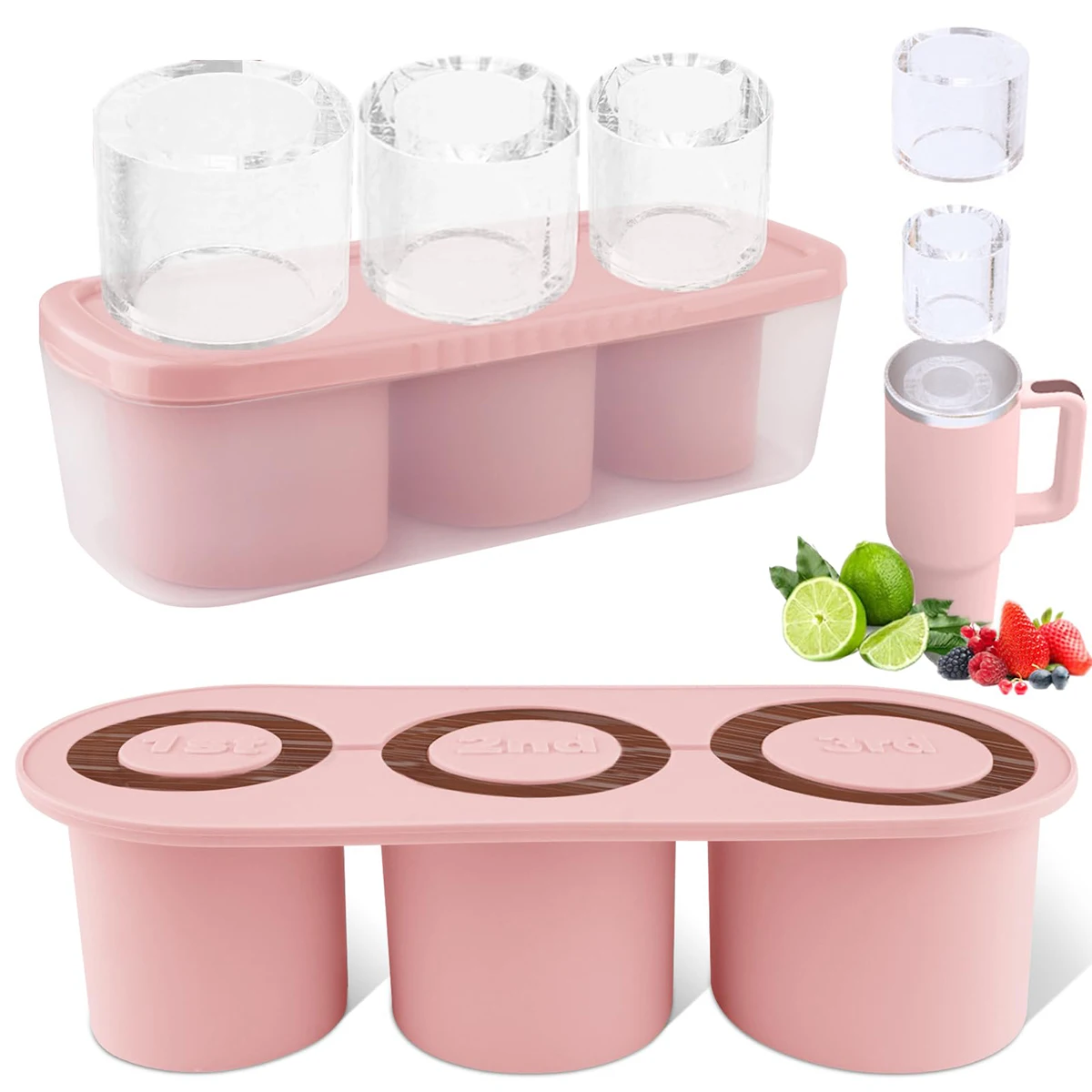 Ice Cube Maker Tray Silicone Mold Quick Freeze Easy Release 30oz 40oz Tumbler Cups Kitchen Bar Tool Drink Chiller Cocktail Mould
Ice Cube Maker Tray Silicone Mold Quick Freeze Easy Release 30oz 40oz Tumbler Cups Kitchen Bar Tool Drink Chiller Cocktail Mould