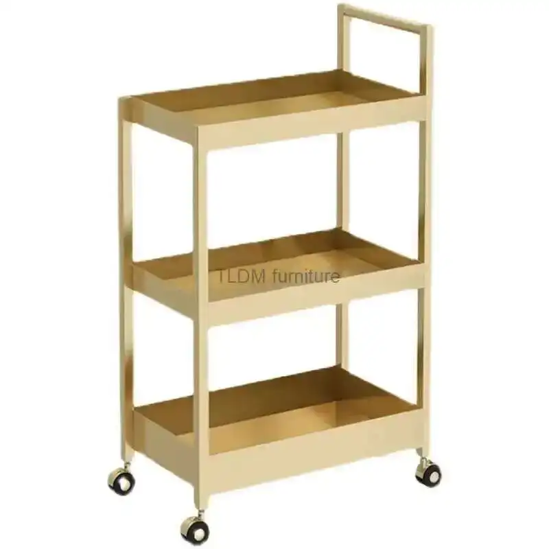 Luxury Golden Salon Trolleys with Wheels Home Salon Furniture Beauty Salon Tool Trolley Minimalist Iron Art Storage Rack A
Luxury Golden Salon Trolleys with Wheels Home Salon Furniture Beauty Salon Tool Trolley Minimalist Iron Art Storage Rack A