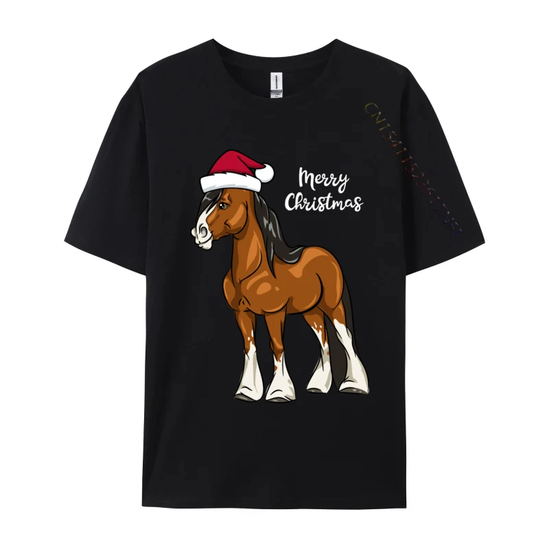 Cute Cartoon Clydesdale Draft Horse Christmas T-Shirt Men Crew Neck Camisas Men Printed Tops Tee Pure Cotton
Cute Cartoon Clydesdale Draft Horse Christmas T-Shirt Men Crew Neck Camisas Men Printed Tops Tee Pure Cotton