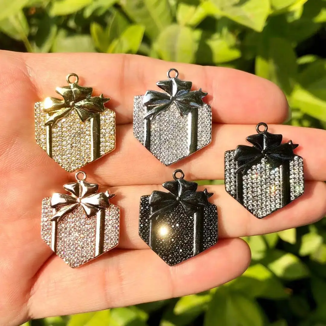 5 Pcs Gift Box Charms Cubic Zircon Paved Pendant For African American Black Woman Necklace Bracelets Jewelry Supplies
5 Pcs Gift Box Charms Cubic Zircon Paved Pendant For African American Black Woman Necklace Bracelets Jewelry Supplies