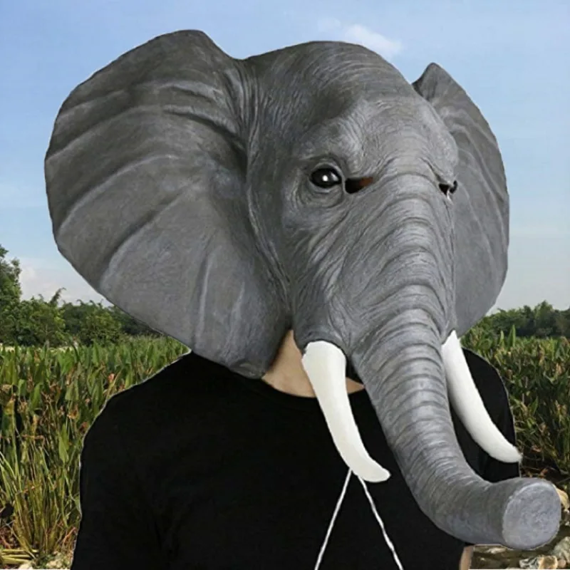 Halloween Animal Mask Cosplay Costume Funny Elephant Head Headgear Creative Spoof Latex Mask for Adult Carnival Party Dress Up
Halloween Animal Mask Cosplay Costume Funny Elephant Head Headgear Creative Spoof Latex Mask for Adult Carnival Party Dress Up
