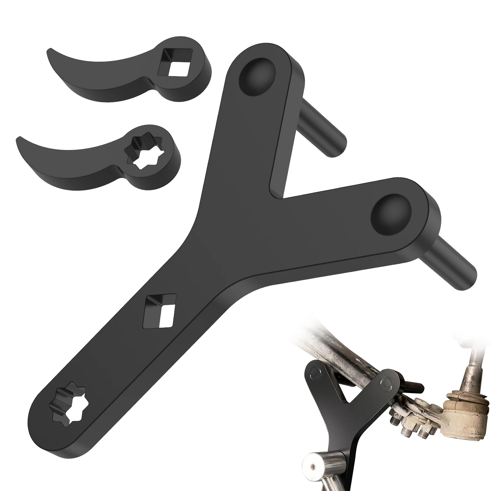 Lower Control Arm Pry Tool 1/2Inch Drive Adaptor Heavy Duty Suspension Rod Hook Removal Tool Vehicle Roll Cage Track Control Arm
Lower Control Arm Pry Tool 1/2Inch Drive Adaptor Heavy Duty Suspension Rod Hook Removal Tool Vehicle Roll Cage Track Control Arm