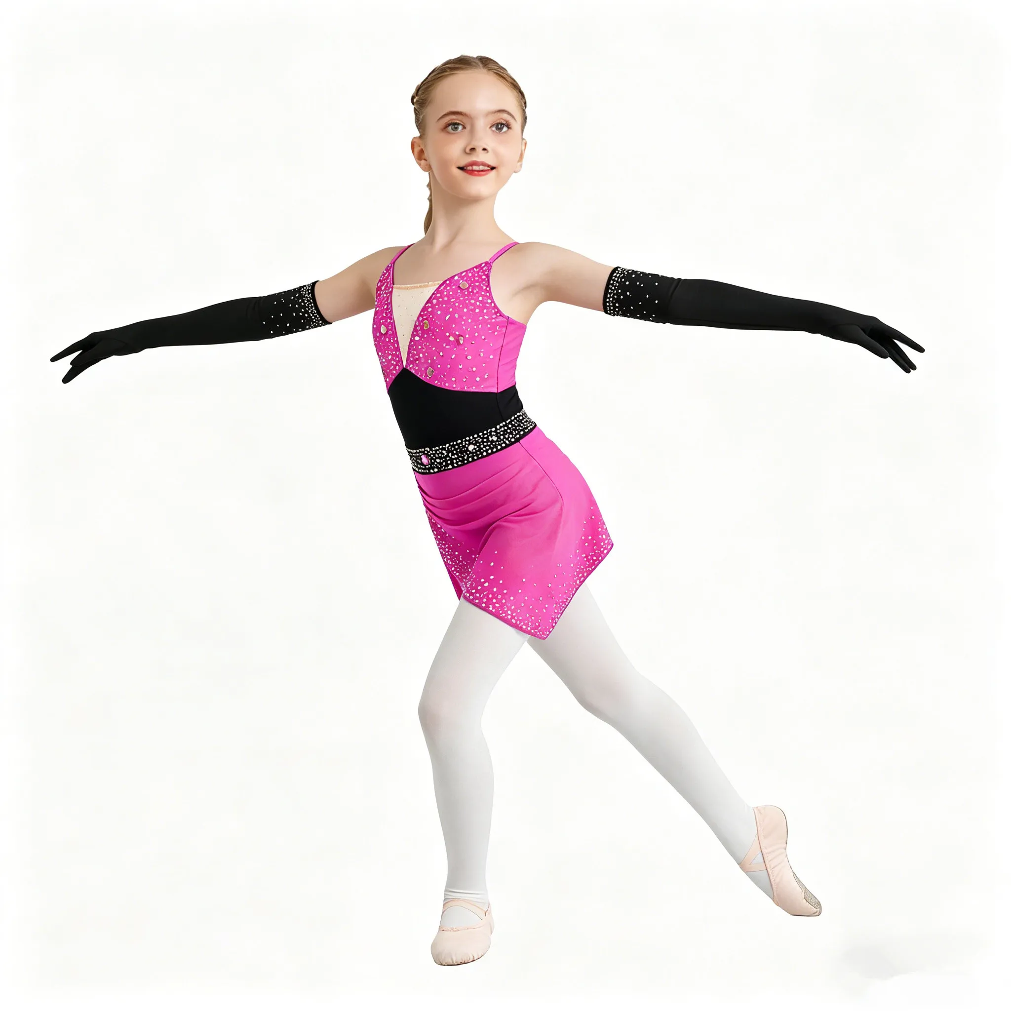 Teen Girls Shiny Rhinestones Lyrical Dance Bodysuit Dress Figure Skating Gymnastics Acrobatics Latin Cha-cha Samba Rumba Leotard
Teen Girls Shiny Rhinestones Lyrical Dance Bodysuit Dress Figure Skating Gymnastics Acrobatics Latin Cha-cha Samba Rumba Leotard
