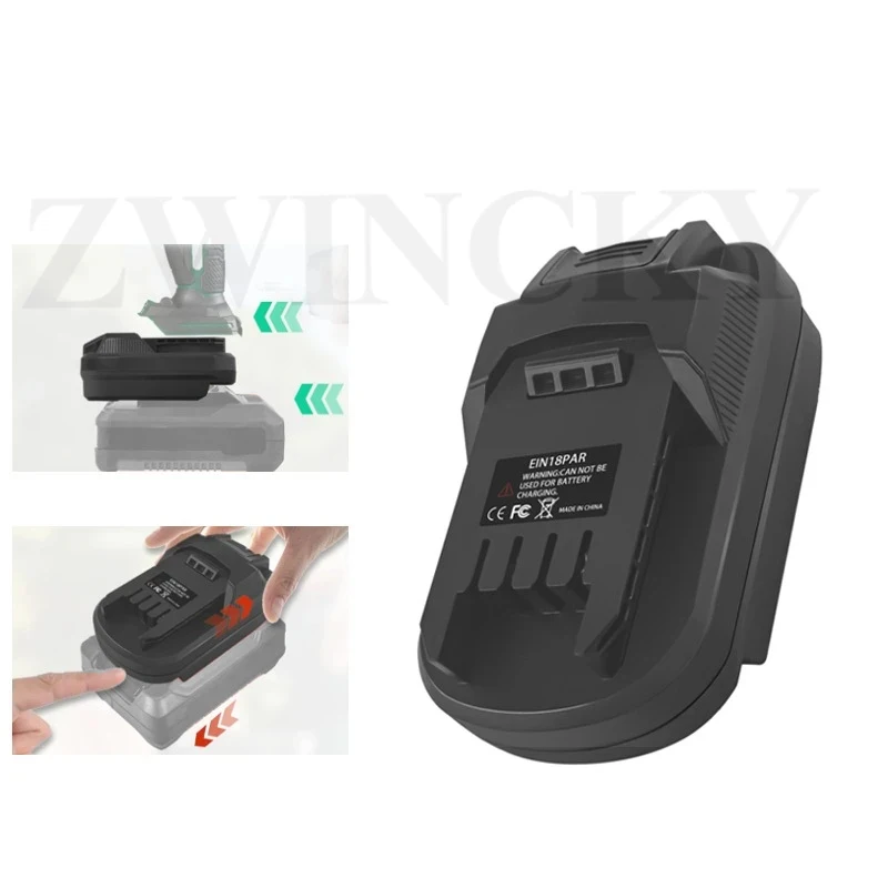 Battery Adapter Converter for Einhell 18V Lithium Battery to for Parkside X20V Li-Ion Power Tool Accessories(NO Battery )
Battery Adapter Converter for Einhell 18V Lithium Battery to for Parkside X20V Li-Ion Power Tool Accessories(NO Battery )