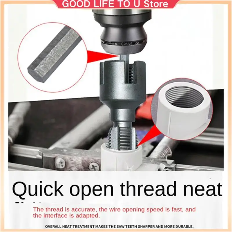 DN15 DN20 Pipe Threading Tool 4/6 Points Pvc Pipe Threader Kit Pipe Threading Tool-ABGL
DN15 DN20 Pipe Threading Tool 4/6 Points Pvc Pipe Threader Kit Pipe Threading Tool-ABGL