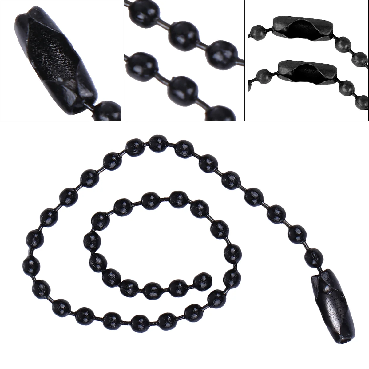 50PCS Circular Bead Chain 24mm Colorful Printed Tag Chain Iron Chain Pendant for Decoration (15mm*24mm, Black)
50PCS Circular Bead Chain 24mm Colorful Printed Tag Chain Iron Chain Pendant for Decoration (15mm*24mm, Black)