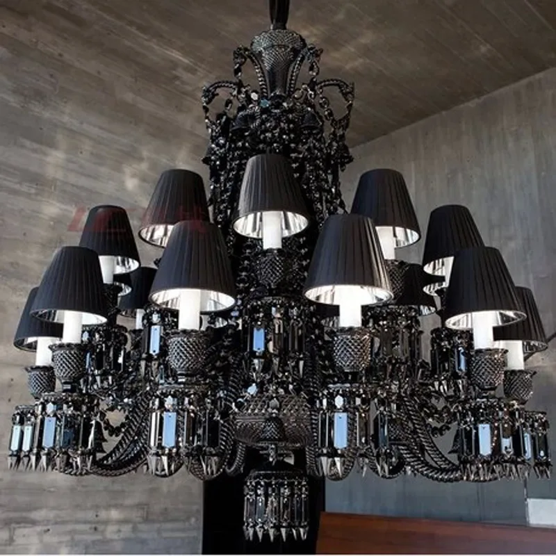 Luxury European Black Crystal Chandelier Duplex Living Room Light for Restaurant Bar Villa Hotel Lobby Staircase Pendant Lamp
Luxury European Black Crystal Chandelier Duplex Living Room Light for Restaurant Bar Villa Hotel Lobby Staircase Pendant Lamp