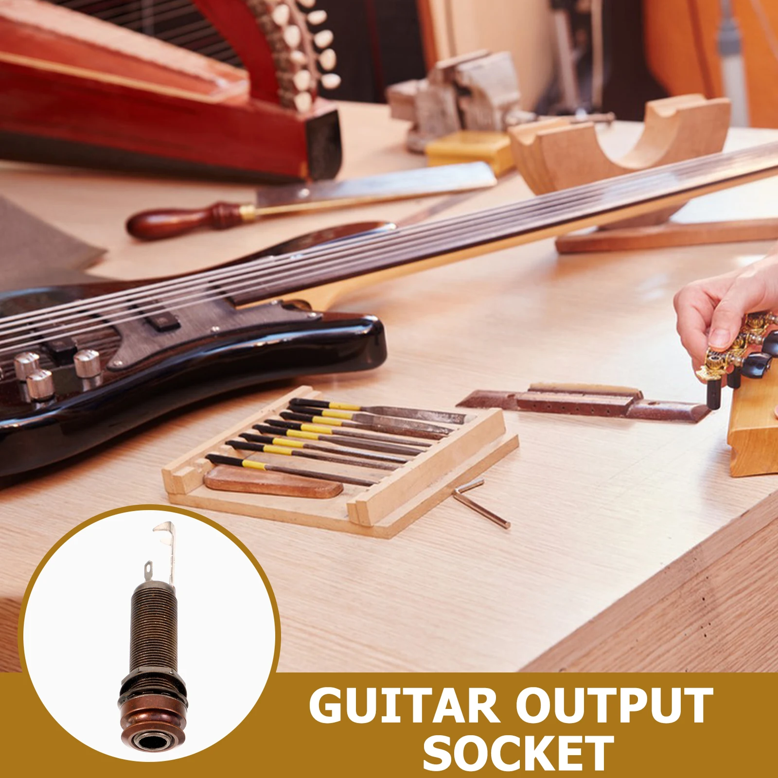 Guitar Studs Output Jack Plate Socket Electric Input Thread Nut End Pin Aluminum Alloy
Guitar Studs Output Jack Plate Socket Electric Input Thread Nut End Pin Aluminum Alloy