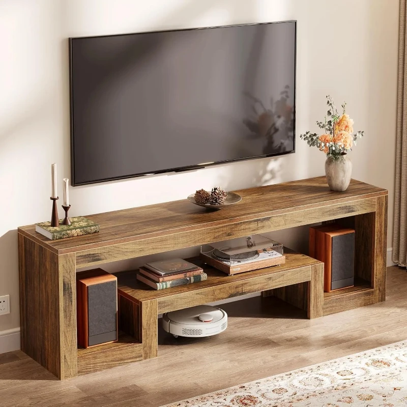 63-Inch TV Stand for 55, 60, 65-Inch TVs,Farmhouse Entertainment Center with Open Storage Shelves,for Living Room
63-Inch TV Stand for 55, 60, 65-Inch TVs,Farmhouse Entertainment Center with Open Storage Shelves,for Living Room