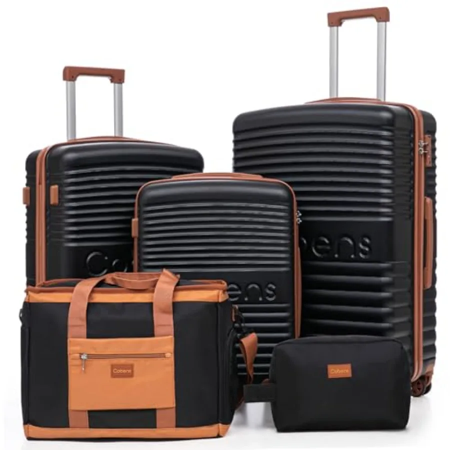 5 Pcs Luggage Sets with Spinner Wheels and Tsa Lock, Hardshell ABS Suitcase Set, Lightweight Hardside Waterproof Travel Suitcas
5 Pcs Luggage Sets with Spinner Wheels and Tsa Lock, Hardshell ABS Suitcase Set, Lightweight Hardside Waterproof Travel Suitcas