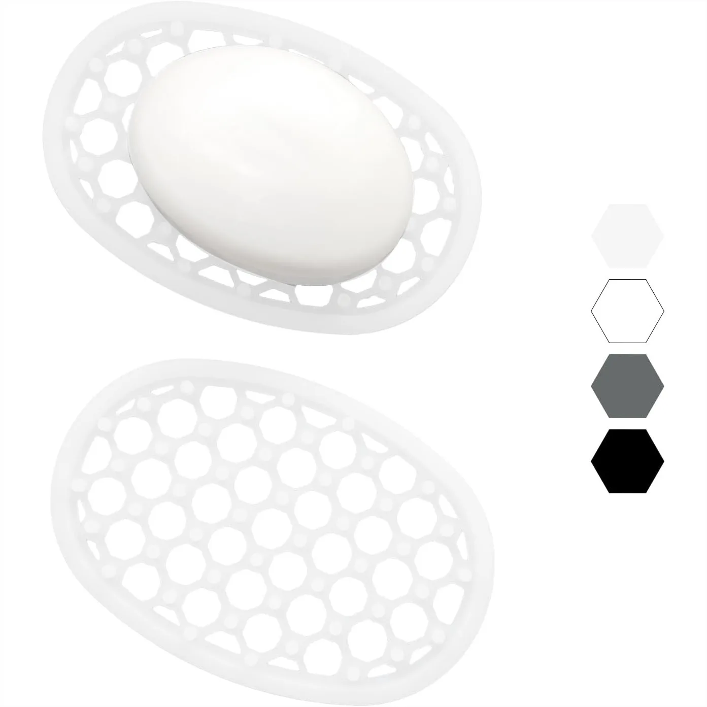 2 Pack Non-Slip Silicone Soap Dish with Efficient Drainage Holes for Shower, Bathroom Sink, Kitchen Counter, Bathtub
2 Pack Non-Slip Silicone Soap Dish with Efficient Drainage Holes for Shower, Bathroom Sink, Kitchen Counter, Bathtub