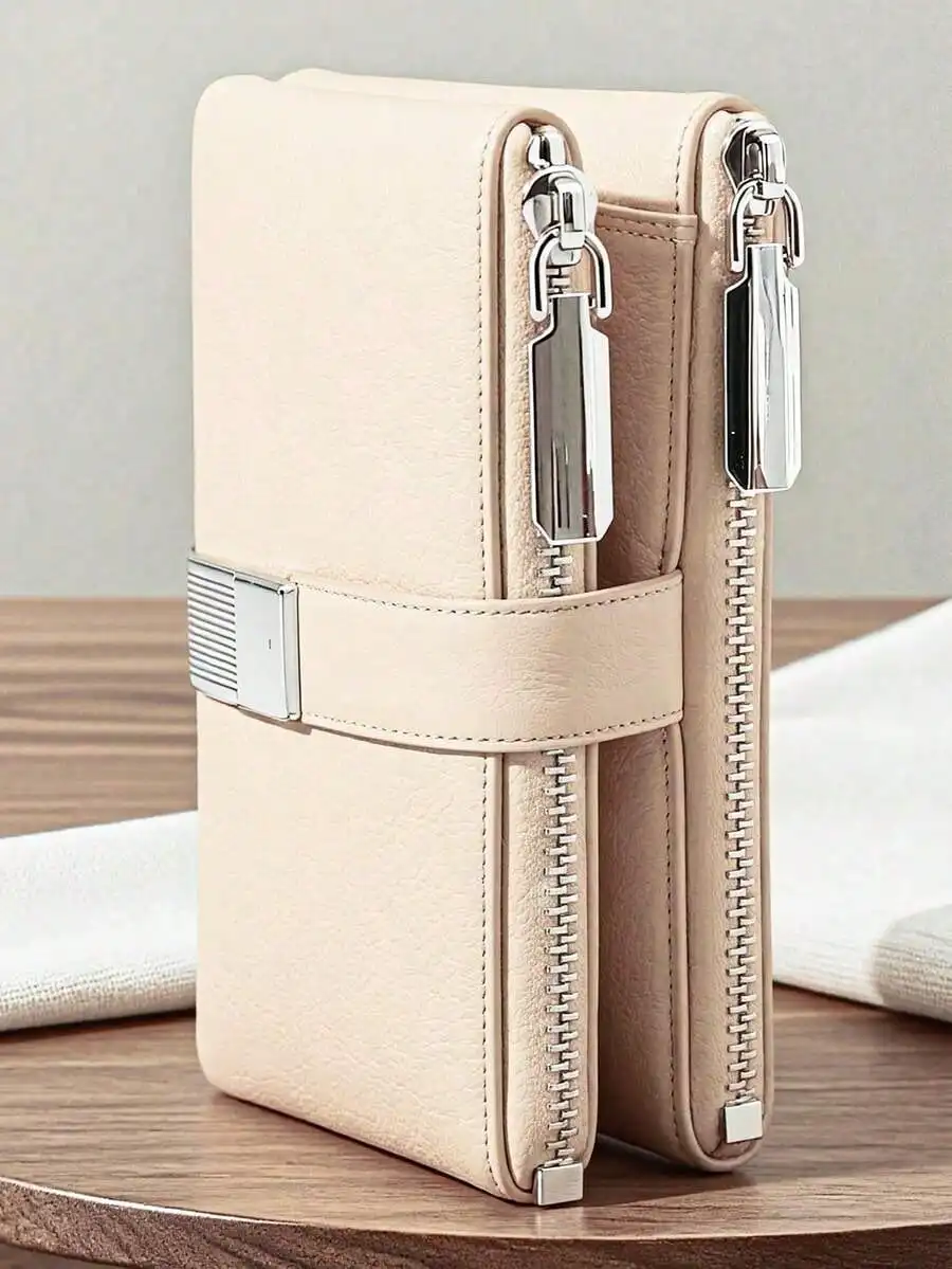 Women's Short Snap Wallet PU Soft Multi-Function Fashion Casual Card Holder Zipper Minimalist Student Coin Purse Compact And Sty
Women's Short Snap Wallet PU Soft Multi-Function Fashion Casual Card Holder Zipper Minimalist Student Coin Purse Compact And Sty