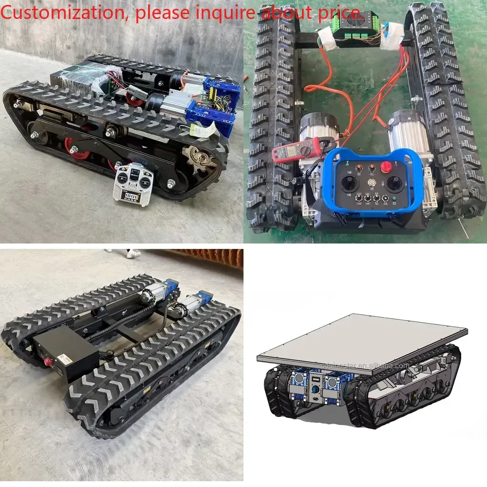 Rubber Tracked Vehicle Rubber Crawler Chassis Rubber Track Undercarriage Chassis
Rubber Tracked Vehicle Rubber Crawler Chassis Rubber Track Undercarriage Chassis