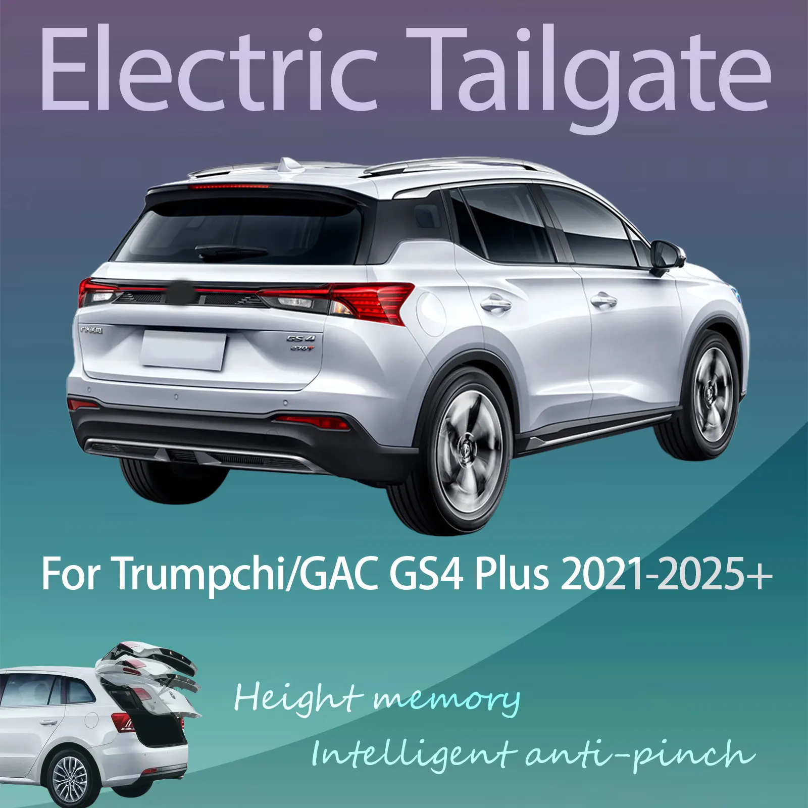 For Trumpchi/GAC GS4 Plus 2021-2025+ Electric Tailgate with Sensor Trunk Anti-pinch Memory Height Intelligent Operation
For Trumpchi/GAC GS4 Plus 2021-2025+ Electric Tailgate with Sensor Trunk Anti-pinch Memory Height Intelligent Operation