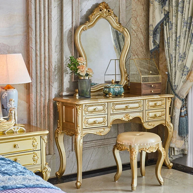 Gold Large Storage Vanity Table Nordic Modern Space Saving Luxury Dresser Bedroom Adult Beauty Schmink Tisch Home Furniture
Gold Large Storage Vanity Table Nordic Modern Space Saving Luxury Dresser Bedroom Adult Beauty Schmink Tisch Home Furniture