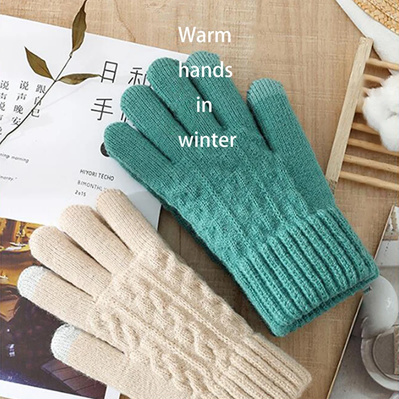 Warm Full Finger Gloves Winter Touch Screen Gloves Plus Fleece Gloves Woman Thickening Wool Knitted Cycling Driving Gloves
Warm Full Finger Gloves Winter Touch Screen Gloves Plus Fleece Gloves Woman Thickening Wool Knitted Cycling Driving Gloves