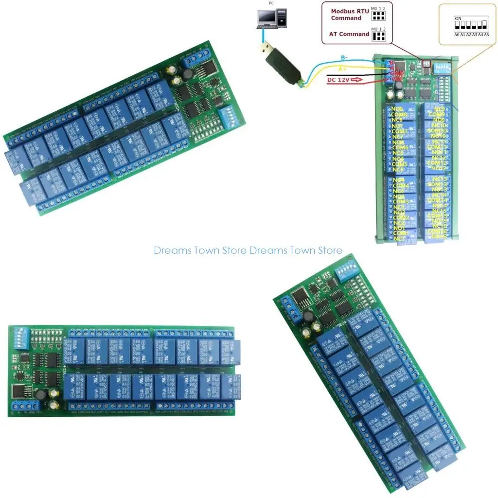 HX6A DC12V DIN35 Box Switch Board 16 Channel RS485 for CCTV Camera Control
HX6A DC12V DIN35 Box Switch Board 16 Channel RS485 for CCTV Camera Control