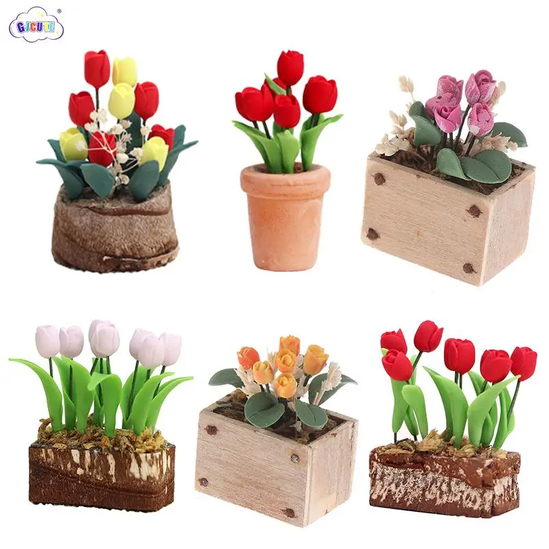 1:12 Dollhouse Mini Cute Green Plant Flower Tulips Model Simulation Potted Plants Dollhouse Furniture Home Decoration
1:12 Dollhouse Mini Cute Green Plant Flower Tulips Model Simulation Potted Plants Dollhouse Furniture Home Decoration