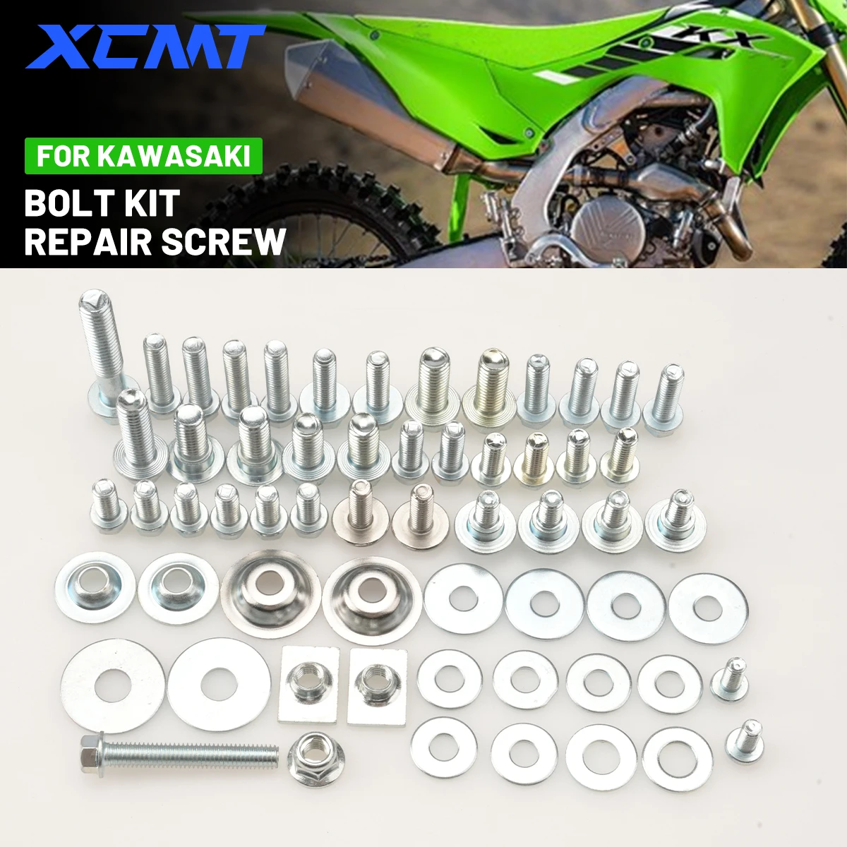 Motorcycles Fairing Fender Screw Bolt Kit Fastener Set For Kawasaki 80 85 100 125 250 450 KX KLX KX250 KX450 250F 450F 2003-2025
Motorcycles Fairing Fender Screw Bolt Kit Fastener Set For Kawasaki 80 85 100 125 250 450 KX KLX KX250 KX450 250F 450F 2003-2025