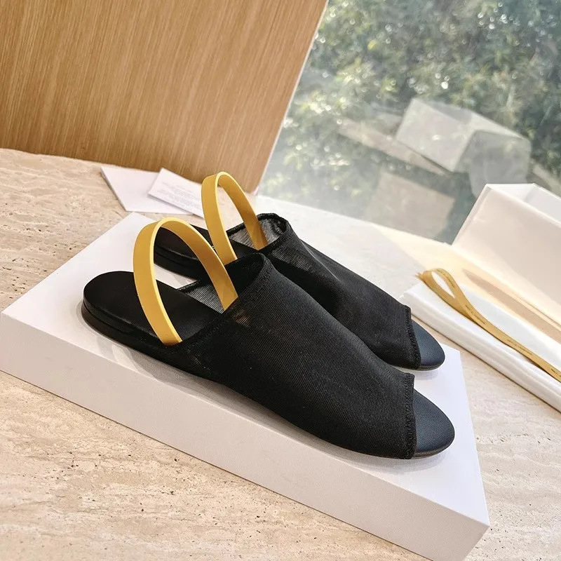 Mesh Peep Toe Flat Roman Sandals 2025 Summer New Outdoor Casual Back Strap Slippers Fashion Women Slip On Sandals
Mesh Peep Toe Flat Roman Sandals 2025 Summer New Outdoor Casual Back Strap Slippers Fashion Women Slip On Sandals