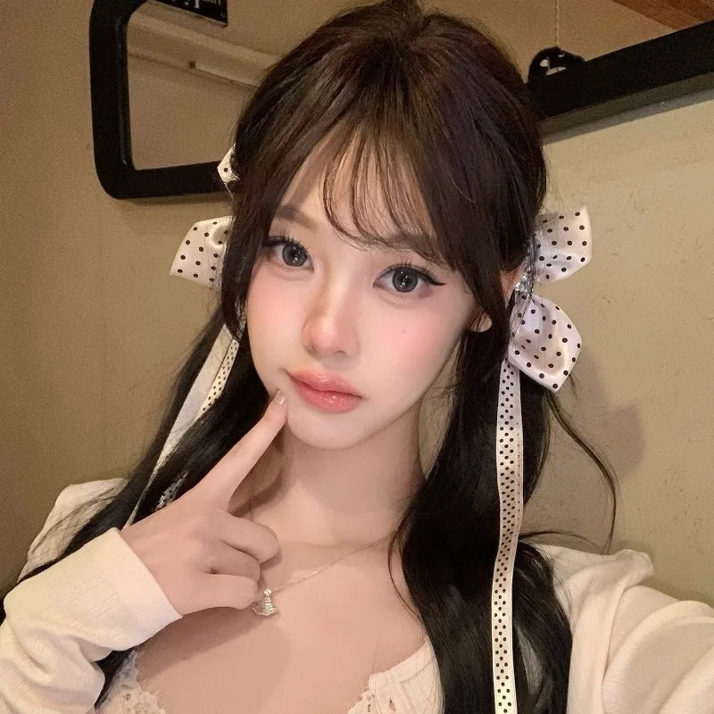 Han Xibo Point Long Ribbon Bow Hairpin Female Sweet Elf Earbill Clip Side Princess Head Grasp Clip Pair Clip
Han Xibo Point Long Ribbon Bow Hairpin Female Sweet Elf Earbill Clip Side Princess Head Grasp Clip Pair Clip