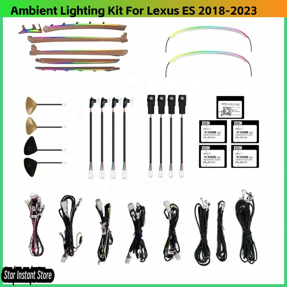Upgrade 256 Colors Mahogany Symphony or RGB Led Car Interior Ambient Light for Lexus ES 2018-2023 Atmosphere Strip Accessories
Upgrade 256 Colors Mahogany Symphony or RGB Led Car Interior Ambient Light for Lexus ES 2018-2023 Atmosphere Strip Accessories
