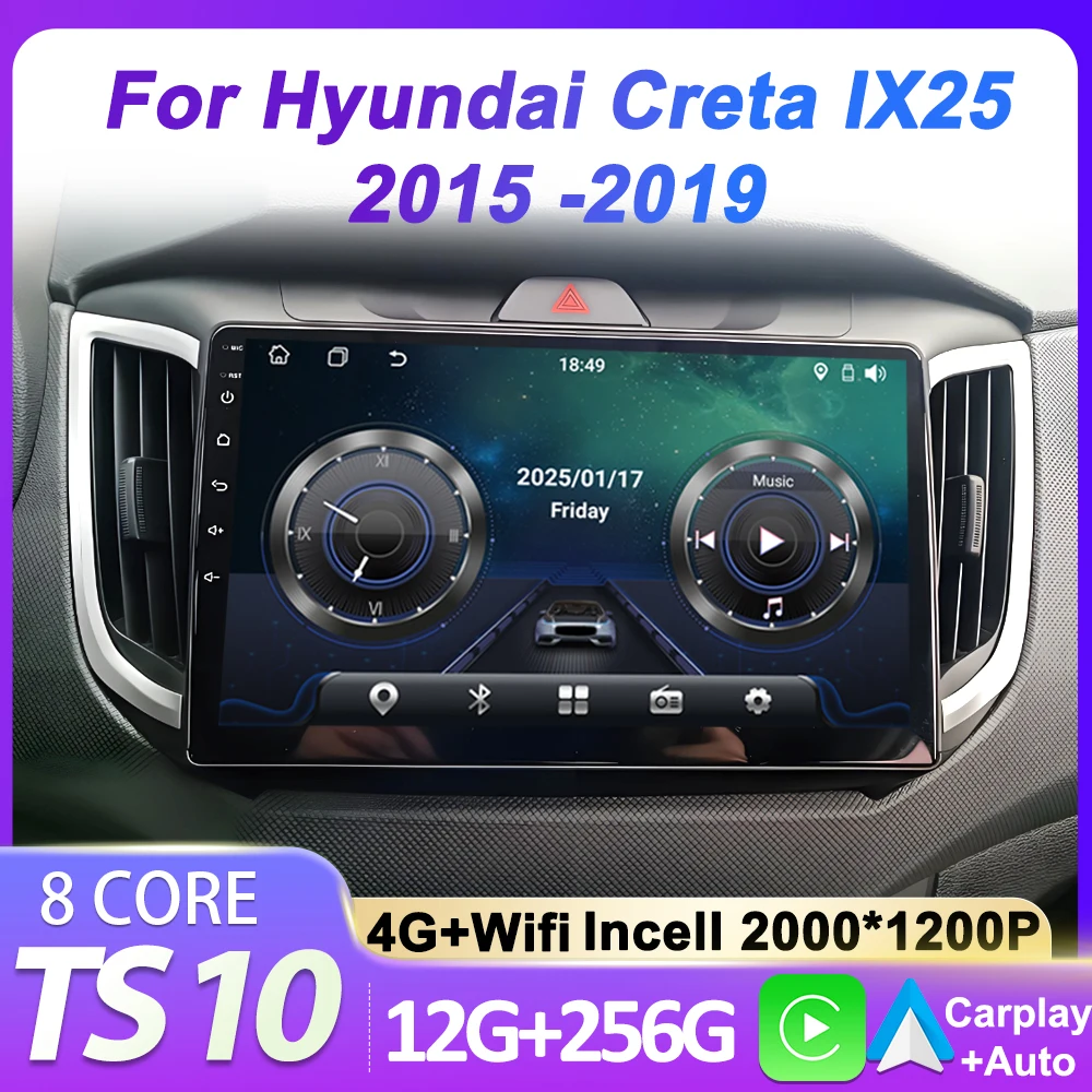 2din Car Android For Hyundai Creta ix25 2015-2019 Wireless Android Auto Radio Carplay Intelligent Car Systems GPS Navigation DSP
2din Car Android For Hyundai Creta ix25 2015-2019 Wireless Android Auto Radio Carplay Intelligent Car Systems GPS Navigation DSP