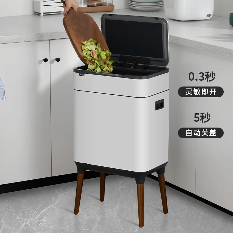 20-liter Trash Can with Leg ABS+Stainless Steel Smart Sensor Trash Can 9L 13L 18L 26L 30L Large Capacity Kitchen Bin Garbage Can
20-liter Trash Can with Leg ABS+Stainless Steel Smart Sensor Trash Can 9L 13L 18L 26L 30L Large Capacity Kitchen Bin Garbage Can