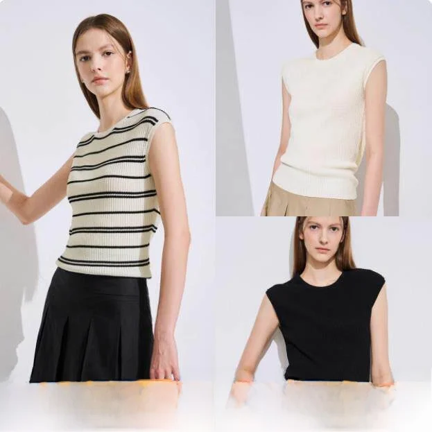 Reduced Price High Quali Ice Sensation Striped Knit Vest Svel Korean Sle Commute Thin Regular Length Pure Color
Reduced Price High Quali Ice Sensation Striped Knit Vest Svel Korean Sle Commute Thin Regular Length Pure Color