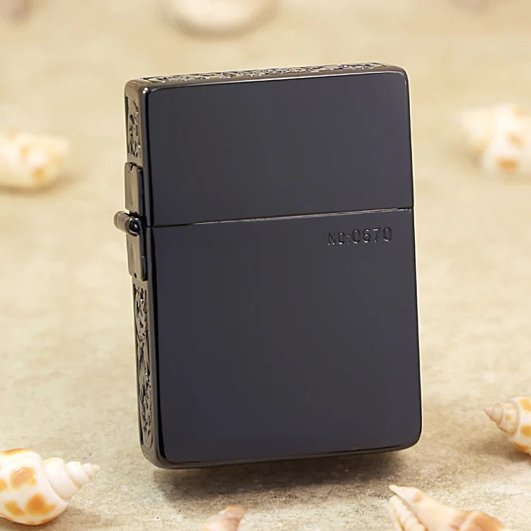 Genuine Zippo vines oil lighter Black titanium plating windproof cigarette Kerosene lighters Gift with anti-counterfeiting code
Genuine Zippo vines oil lighter Black titanium plating windproof cigarette Kerosene lighters Gift with anti-counterfeiting code