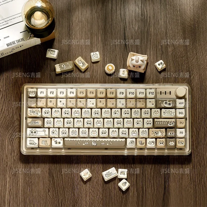 MAO mechanical keyboard keycaps Siamese cat coffee pbt sublimation 108 custom kit cute girl workstation
MAO mechanical keyboard keycaps Siamese cat coffee pbt sublimation 108 custom kit cute girl workstation