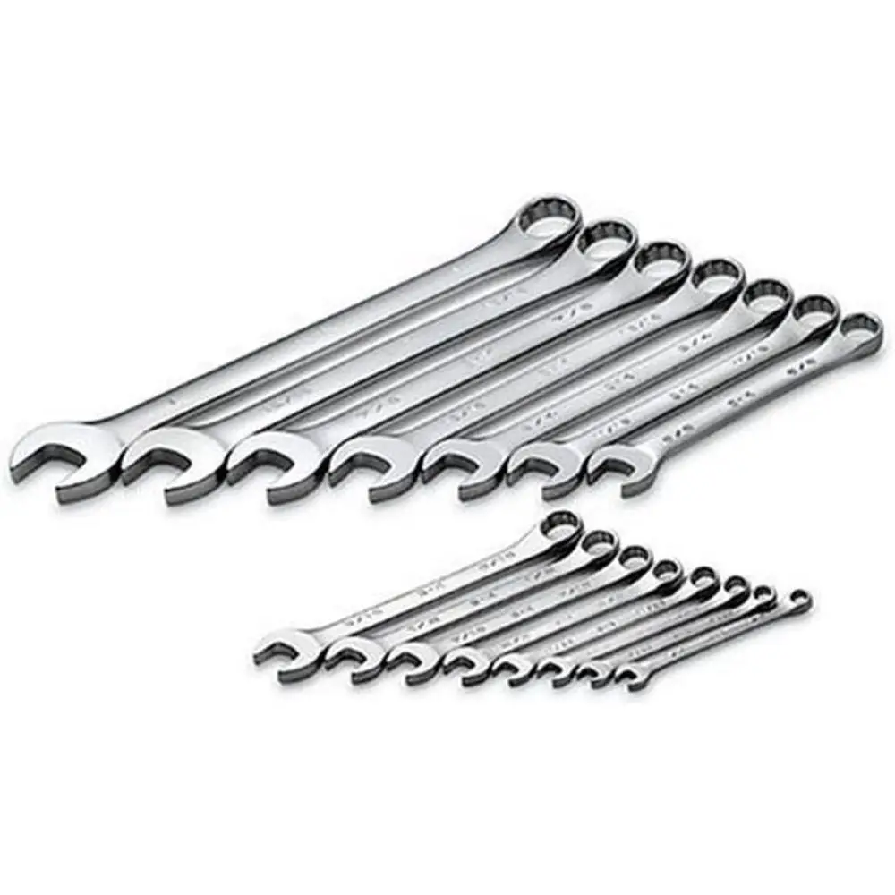 12-Point 15-Piece Long Combination Wrench Set - 12-Point Regular Long Wrenches, Made in USA
12-Point 15-Piece Long Combination Wrench Set - 12-Point Regular Long Wrenches, Made in USA