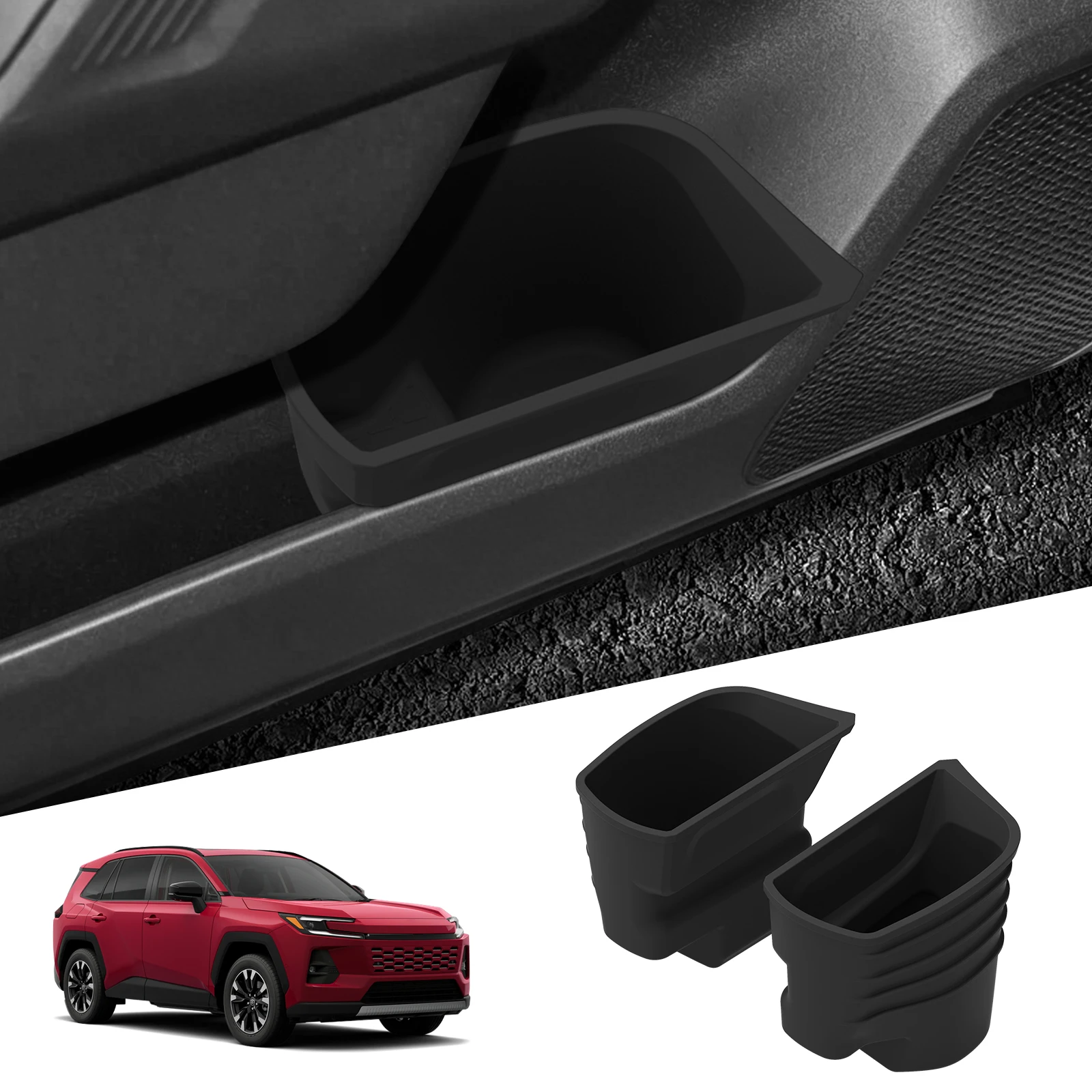LUCKEASY for Toyota RAV4 2026 Silicone Front Door Pocket Left Right Storage Tray Car Interior Accessories Black
LUCKEASY for Toyota RAV4 2026 Silicone Front Door Pocket Left Right Storage Tray Car Interior Accessories Black