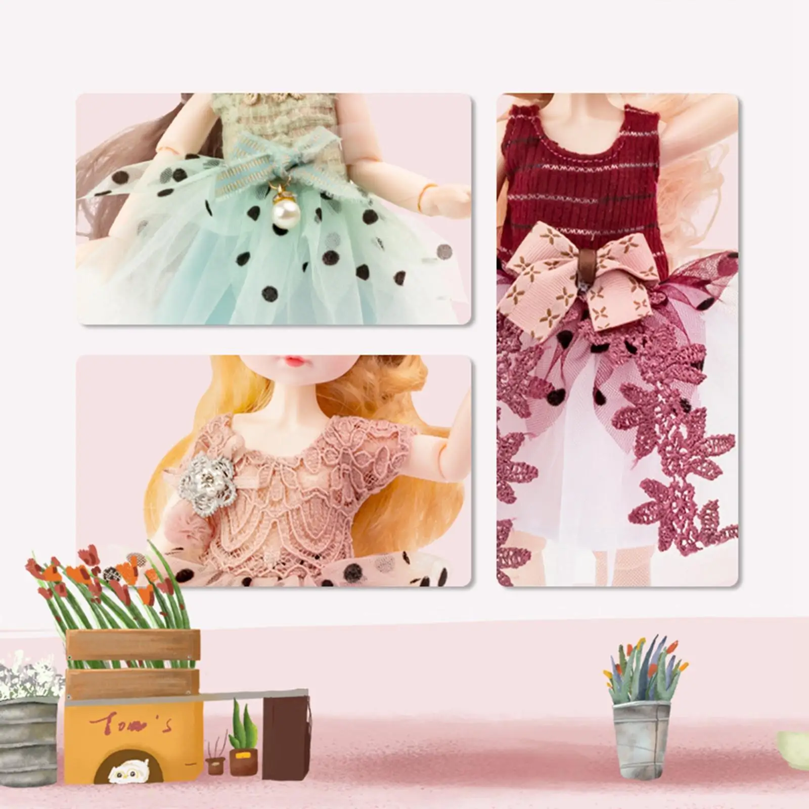 Fashion Clothes 26cm 1/6 Doll Smooth Hair with Dress Makeup 13 Flexible Joint Girl Dolls Age 3 & up Birthday Gift Toy
Fashion Clothes 26cm 1/6 Doll Smooth Hair with Dress Makeup 13 Flexible Joint Girl Dolls Age 3 & up Birthday Gift Toy